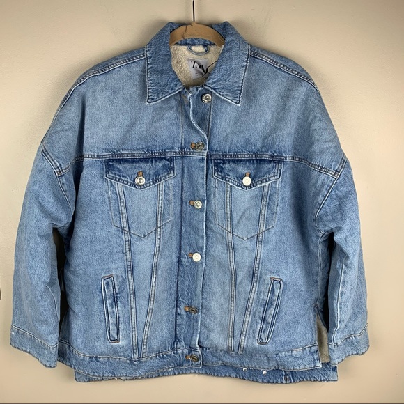 NWT. Zara Oversized Denim Jacket. Size S. - Picture 13 of 14